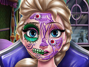 Elsa Scary Halloween Makeup