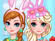 Frozen Sisters Easter Fun